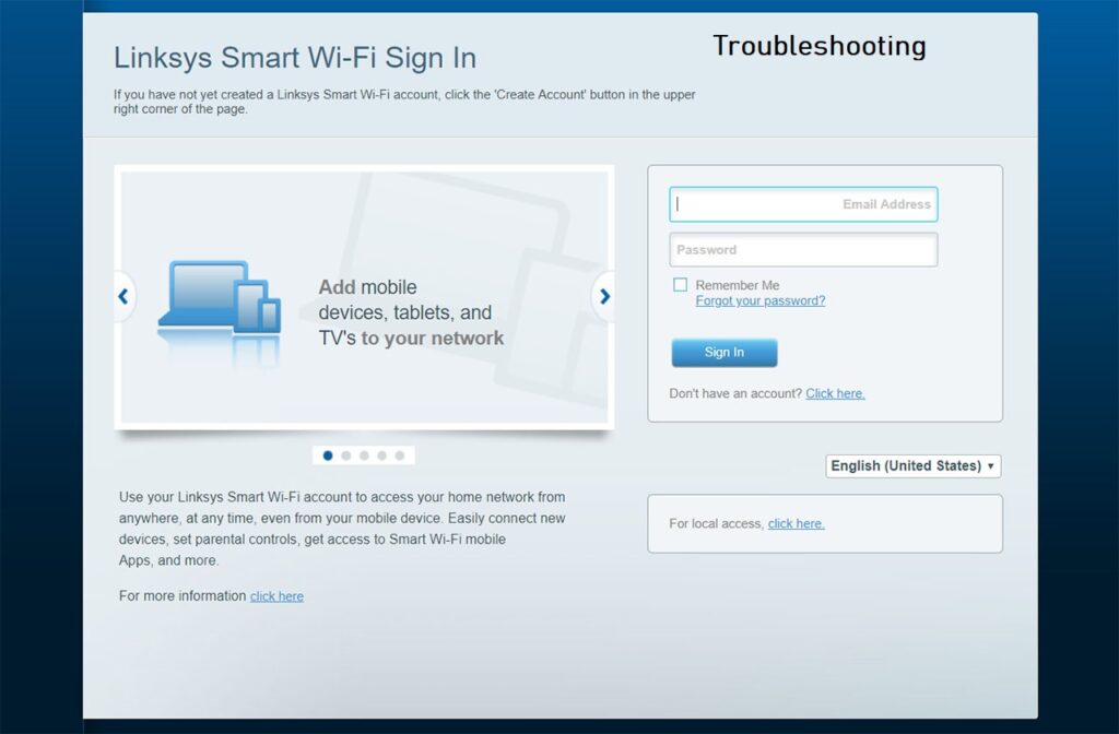 Linksys extender troubleshooting steps